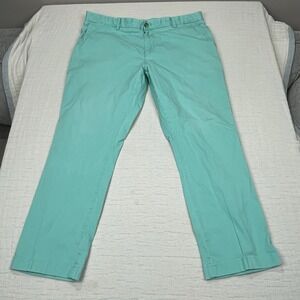 Vineyard‎ Vines Pants Mens 40x32 Green Cyan Breaker Slim Fit Chinos
